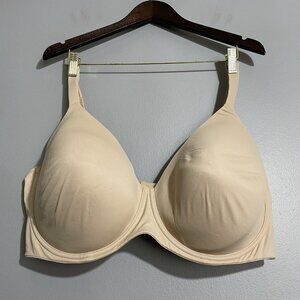 Dreamfit Tshirt Bra Wired Underwired 46DDD Full Coverage Comfort Cover Nude Tan